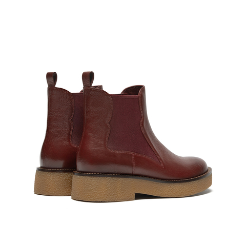 真美诗2025年冬季新款随性帅气百搭纯色优雅楦型切尔西靴HS35PDD5