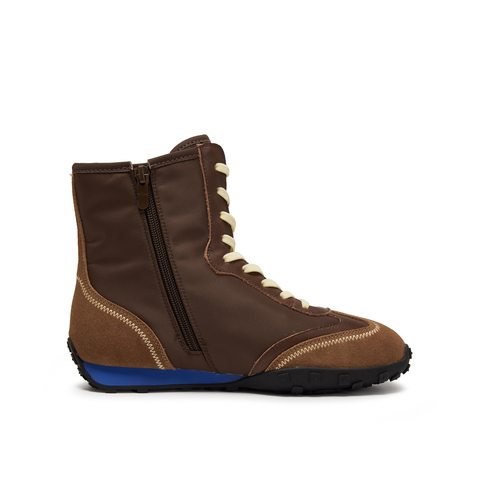 真美诗2025年冬季新款舒适软糯利落飒爽复古拳击靴15283DD5