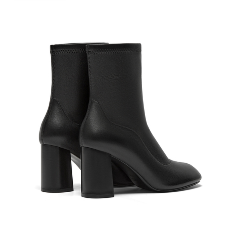 真美诗2025年冬季新款低调雅致羊皮革弹力瘦瘦靴C2201DZ5