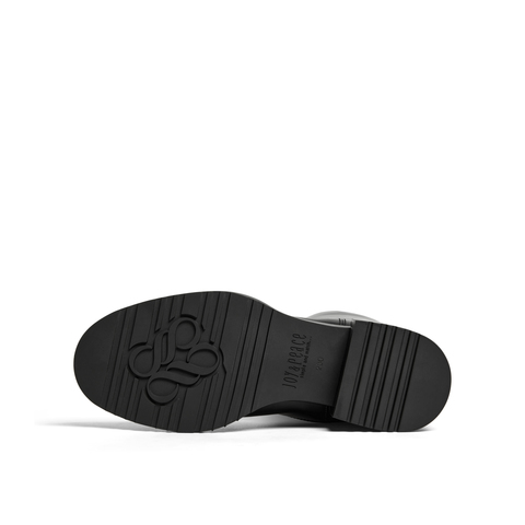 真美诗2025年冬季新款打蜡小牛皮革女靴YUJ38DG5（绒里）