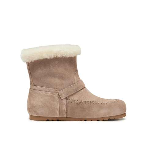 真美诗2025年冬季新款浪漫小众保暖羊毛皮舒适雪地靴Y1Y01DZ5