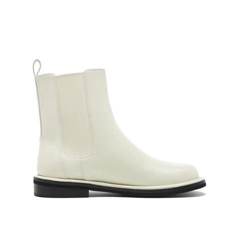 真美诗2025年冬季新款时髦简约通勤纯色切尔西靴2306PDZ5