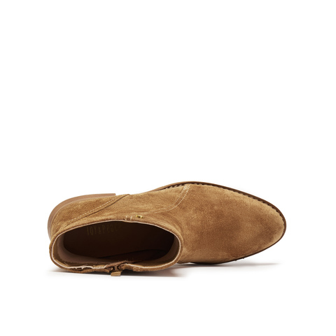 真美诗2025年冬季新款气质出街优雅纯色牛皮革时装靴R65B9DZ5