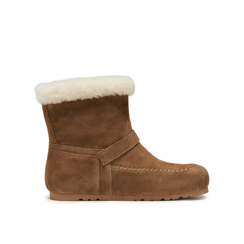 真美诗2025年冬季新款浪漫小众保暖羊毛皮舒适雪地靴Y1Y01DZ5