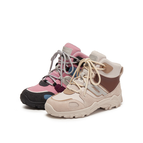 真美诗2025年冬季新款美式复古舒适撞色运动靴78931DD5