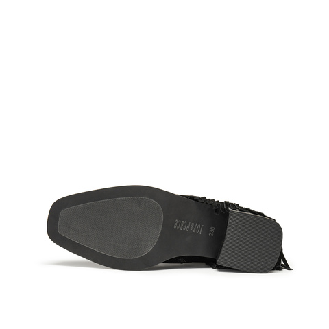 真美诗2025年冬季新款随性流苏软糯羊皮革时装靴579L5DD5