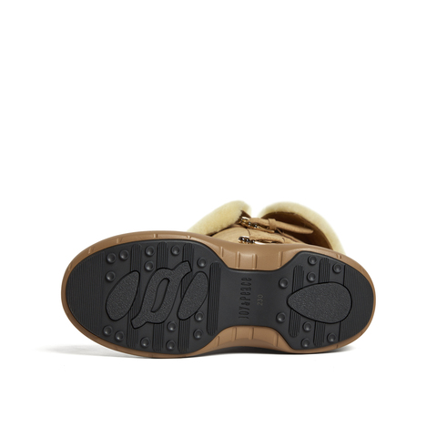 真美诗2025年冬季新款老钱风时髦贵气高筒雪地靴17012DG5