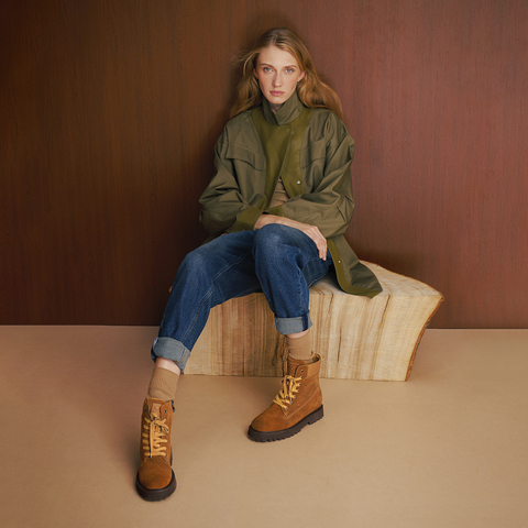 真美诗2025年冬季新款时髦帅气柔软舒适飒爽马丁靴98981DZ5