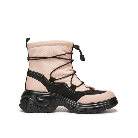 真美诗2025年冬季新款帅气个性小蝴蝶点缀甜酷工装靴Y1O14DD5