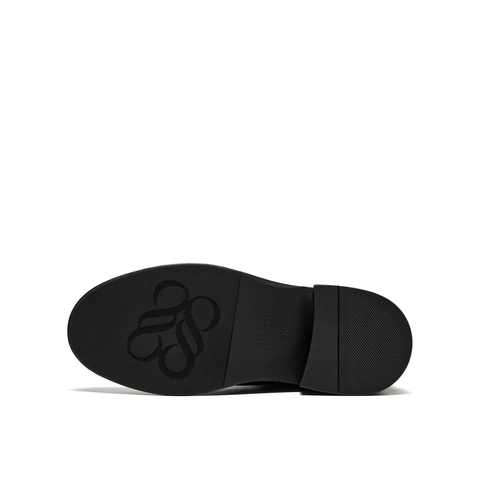 真美诗2025年冬季新款软糯松弛堆褶牛皮革纯色时装靴R71B1DZ5