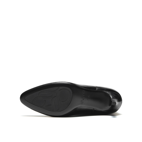 真美诗2025年冬季新款利落帅气中性感牛皮革纯色时装靴26882DS5