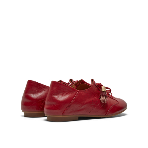 真美诗2026年春季新款复古渐变擦色胎牛皮德训鞋17610AM6