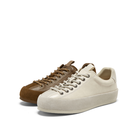 真美诗2026年春季新款舒适圆头复古时髦厚底休闲鞋50088AM6