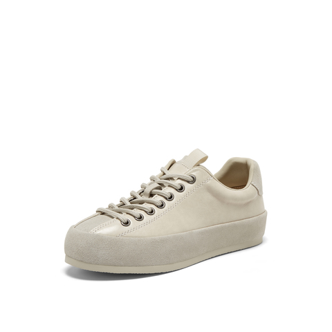 真美诗2026年春季新款舒适圆头复古时髦厚底休闲鞋50088AM6