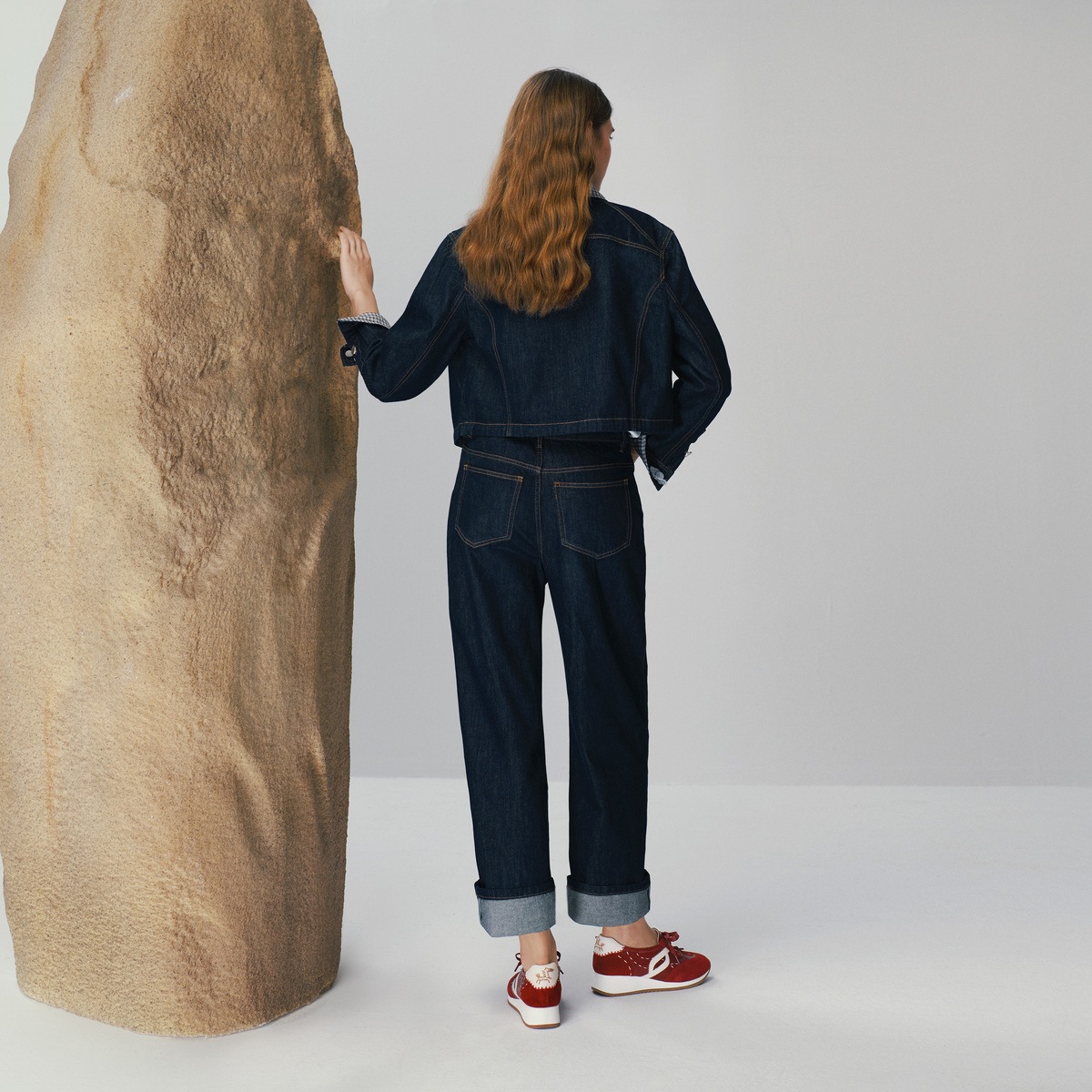 真美诗2026年春季新款双蝴蝶结点缀马年限定坡跟德训鞋YA401AA6