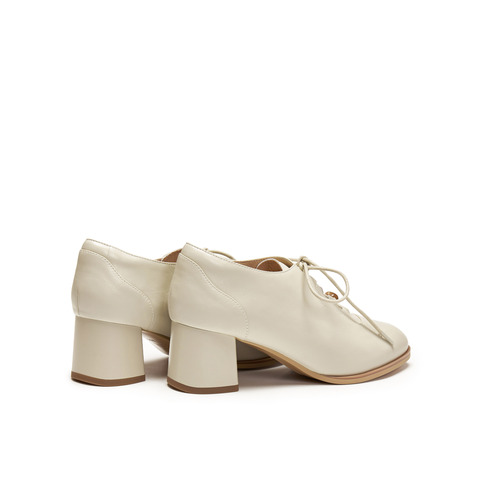 真美诗2026年春季新款软糯舒适羊皮粗跟牛津鞋YA702AM6