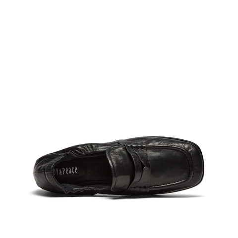 真美诗2026年春季新款商务通勤细腻柔软优质小羊皮乐福鞋R2001AA6