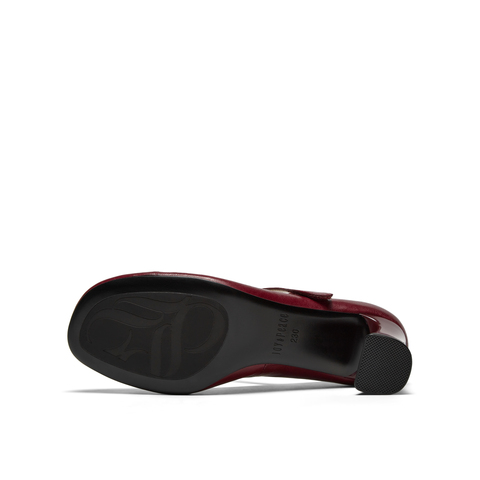 真美诗2026年春季新款精致优雅微抓褶舒适羊皮芭蕾舞鞋85Z35AQ6