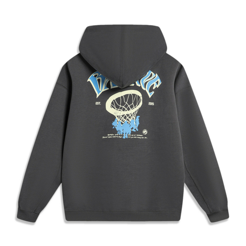 LI-NING李宁2024男子针织连帽套头衫AWDU085-7