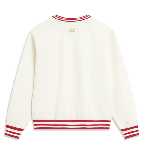 LI-NING李宁2024女子针织无帽套头衫AWDU034-5