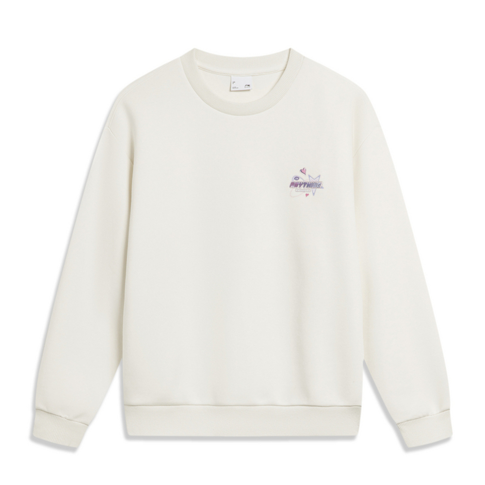 LI-NING李宁2024女子针织无帽套头衫AWDU038-1