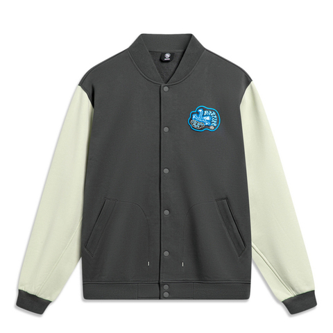 LI-NING李宁2024男子针织夹克无帽针织外套AJDU007-5