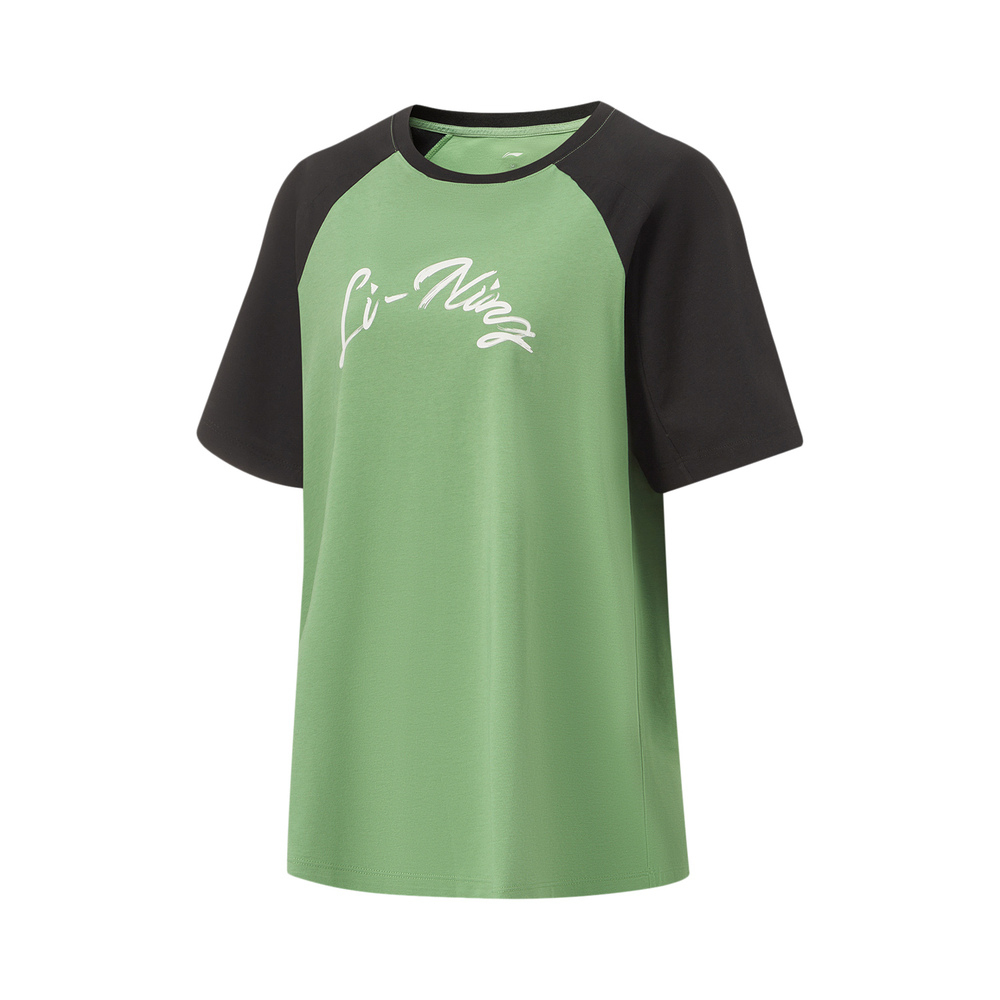 LI-NING李宁2024女子短袖T恤无领短TATSU462-3