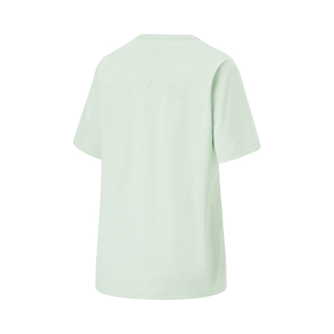 LI-NING李宁2024女子短袖T恤无领短TATSU456-2