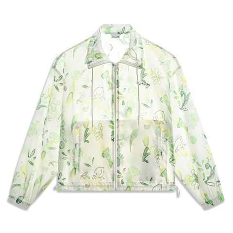 LI-NING李宁2024女子运动风衣梭织外套AFDU366-2