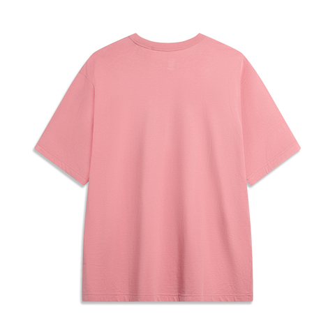 LI-NING李宁2024男子短袖文化衫无领短TAHSU431-7