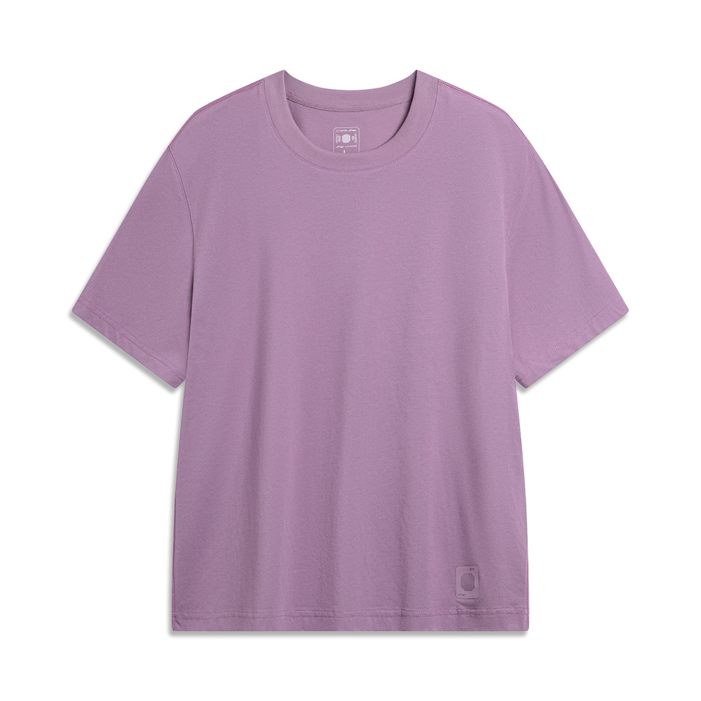 LI-NING李宁2024男子短袖文化衫无领短TAHSU297-5