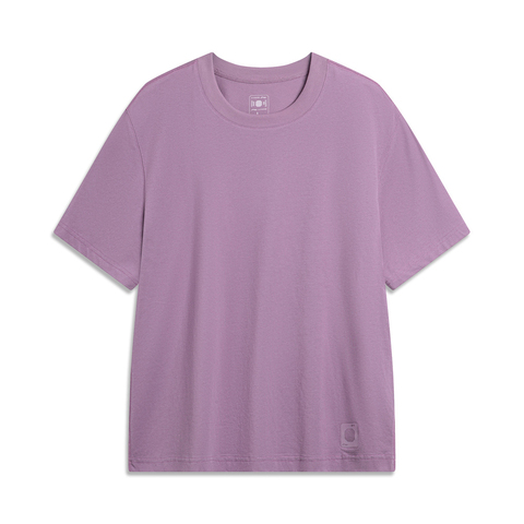 LI-NING李宁2024男子短袖文化衫无领短TAHSU297-5