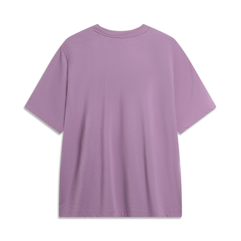 LI-NING李宁2024男子短袖文化衫无领短TAHSU297-5