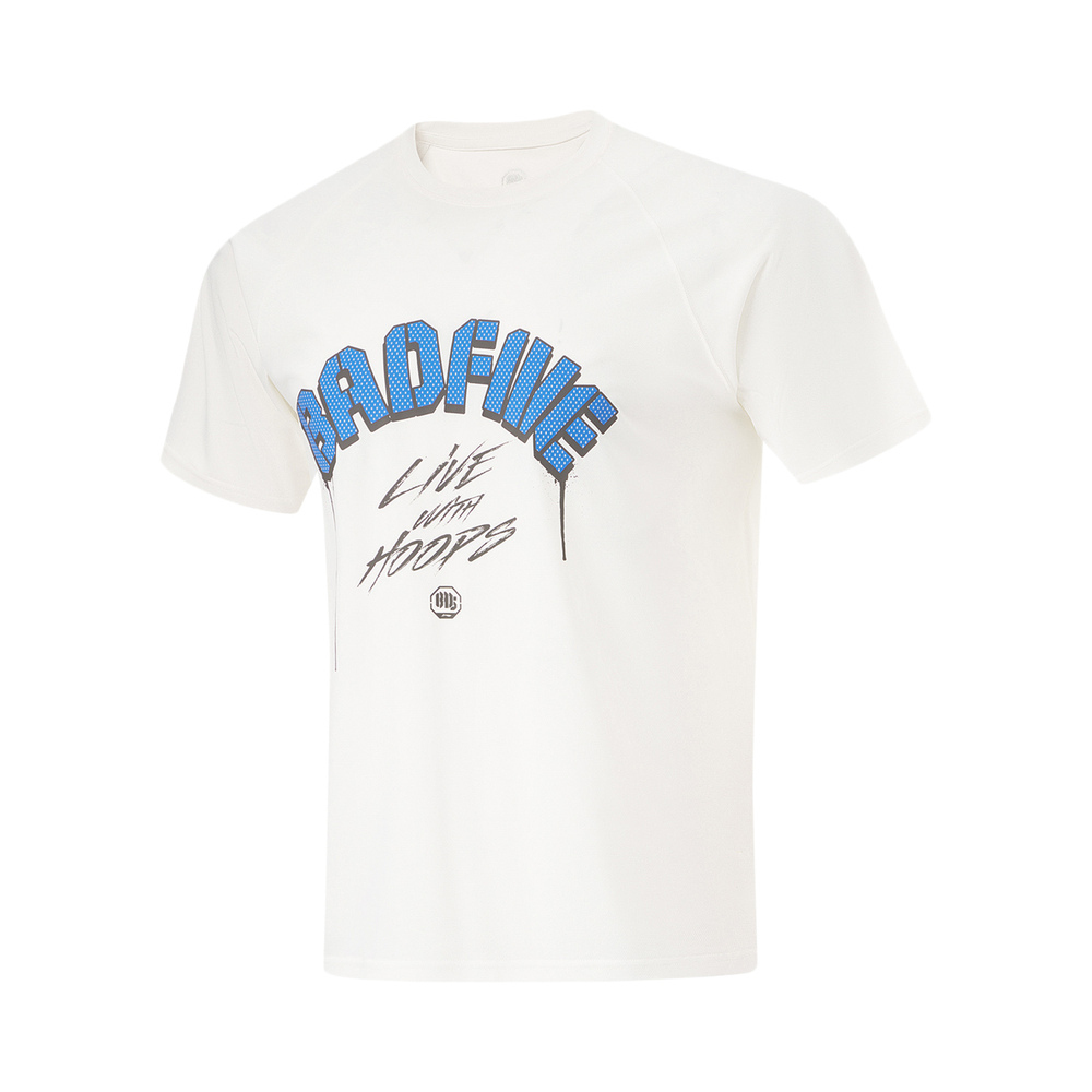 LI-NING李宁2024男子短袖T恤无领短TATSU437-5