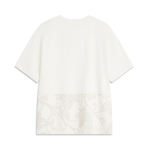 LI-NING李宁2024男子短袖文化衫无领短TAHSU327-1