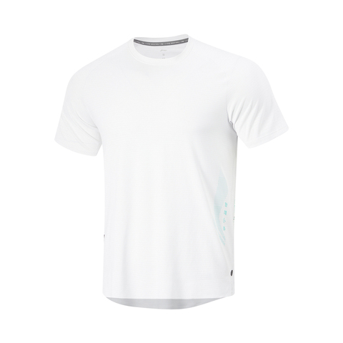 LI-NING李宁2024男子短袖T恤无领短TATSU407-2