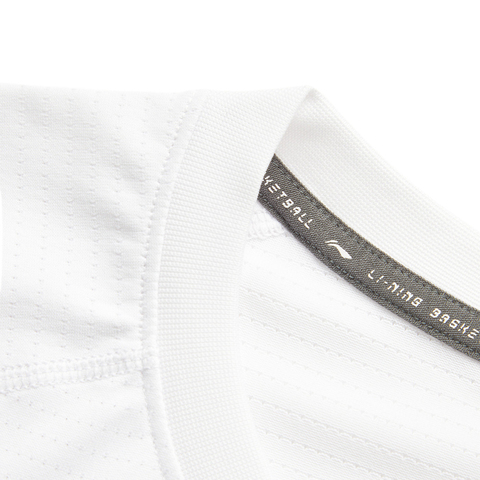 LI-NING李宁2024男子短袖T恤无领短TATSU407-2