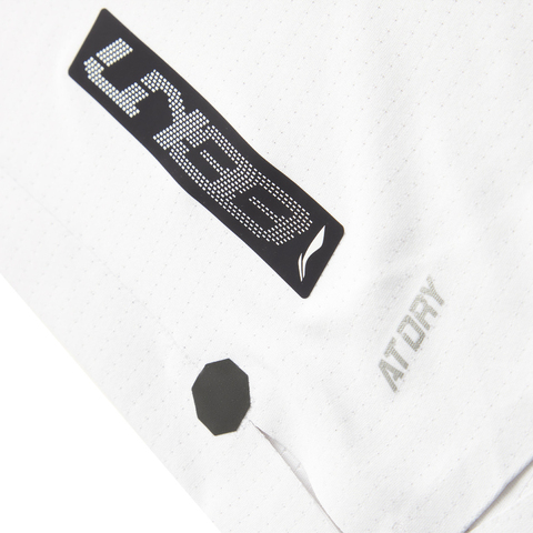 LI-NING李宁2024男子短袖T恤无领短TATSU407-2