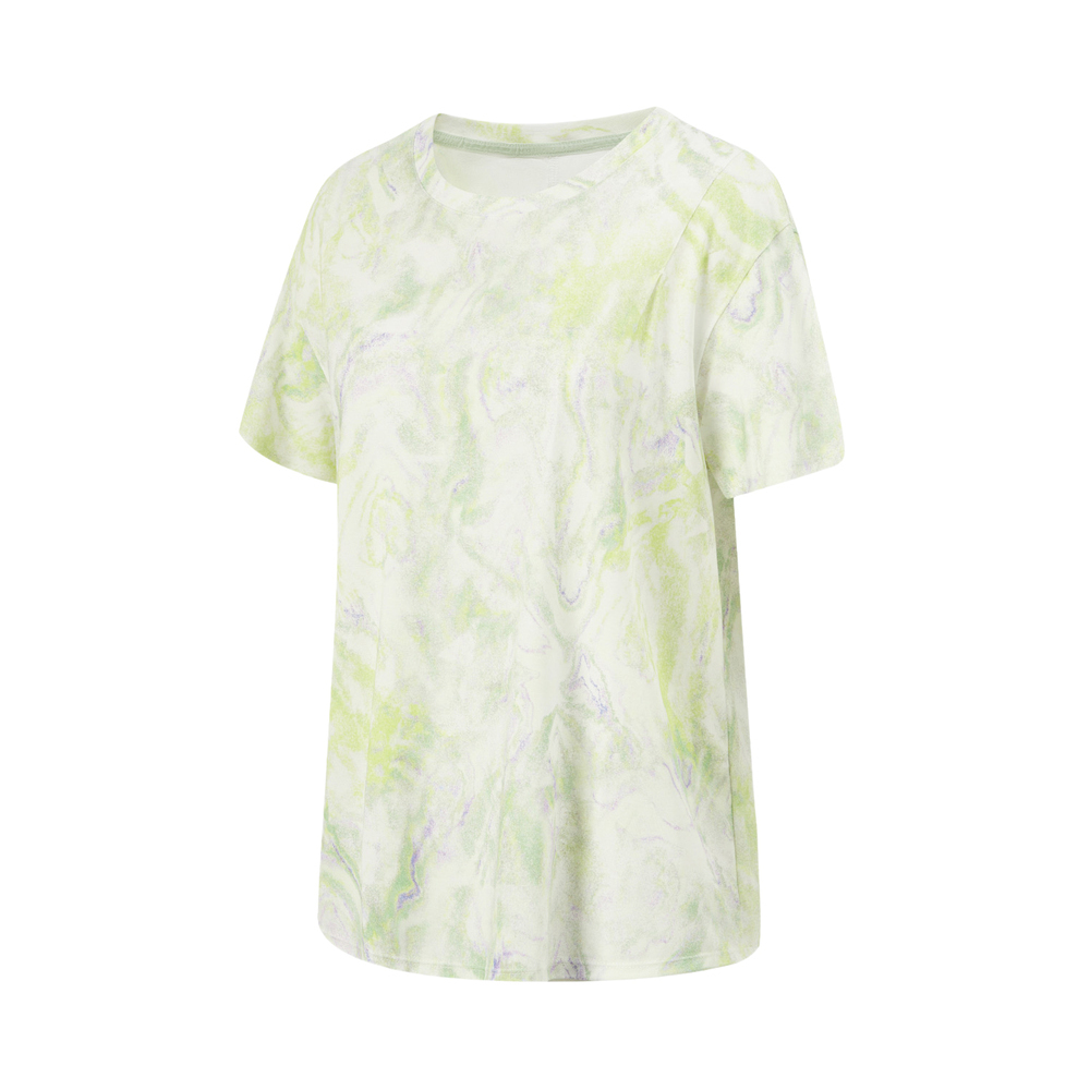 LI-NING李宁2024女子短袖T恤无领短TATSU482-4