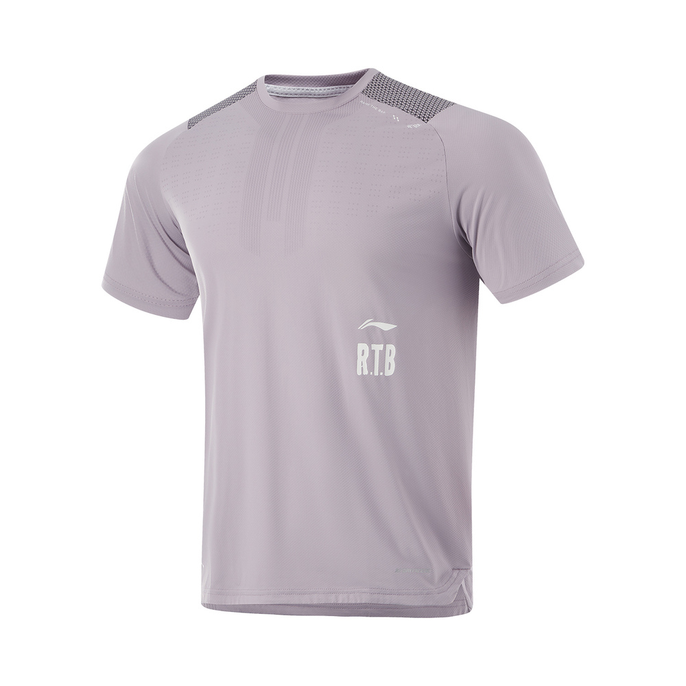 LI-NING李宁2024男子短袖T恤无领短TATSU423-3