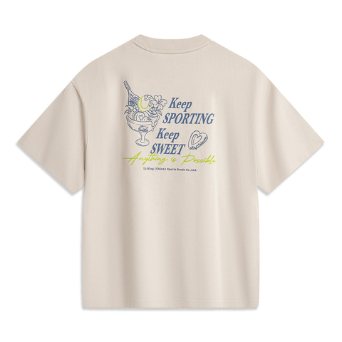 LI-NING李宁2024女子短袖文化衫AHSU522-3