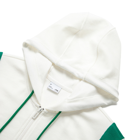 LI-NING李宁2024女子开衫连帽卫衣AWDU602-1