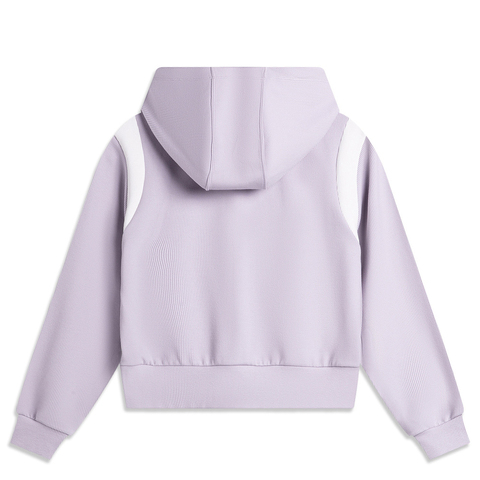 LI-NING李宁2024女子开衫连帽卫衣AWDU602-2