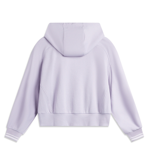 LI-NING李宁2024女子套头连帽卫衣针织连帽套头衫AWDU600-2