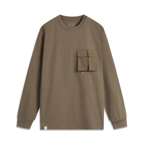 LI-NING李宁2024男子长袖文化衫AHSU513-6