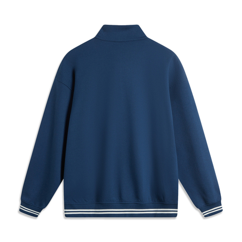 LI-NING李宁2024男子套头无帽卫衣针织无帽套头衫AWDU649-3