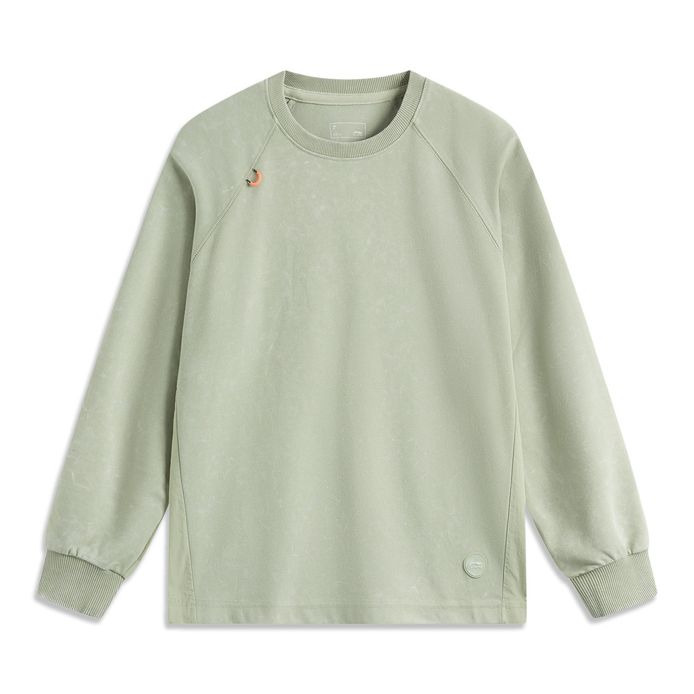 LI-NING李宁2024女子套头无帽卫衣针织无帽套头衫AWDU840-3