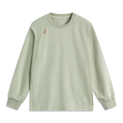 LI-NING李宁2024女子套头无帽卫衣针织无帽套头衫AWDU840-3