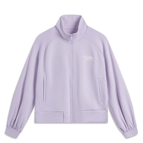 LI-NING李宁2024女子开衫无帽卫衣无帽针织外套AWDU838-1