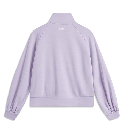 LI-NING李宁2024女子开衫无帽卫衣无帽针织外套AWDU838-1